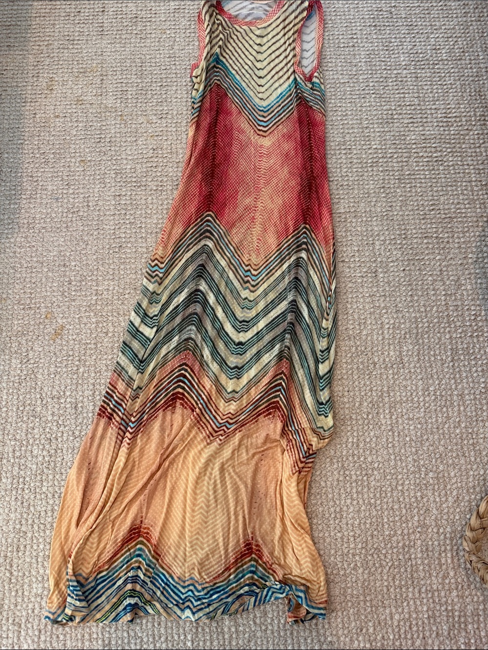 Ulla Johnson Opal Chevron Maxi Dress in Crystal Opal - Picture 4 of 4